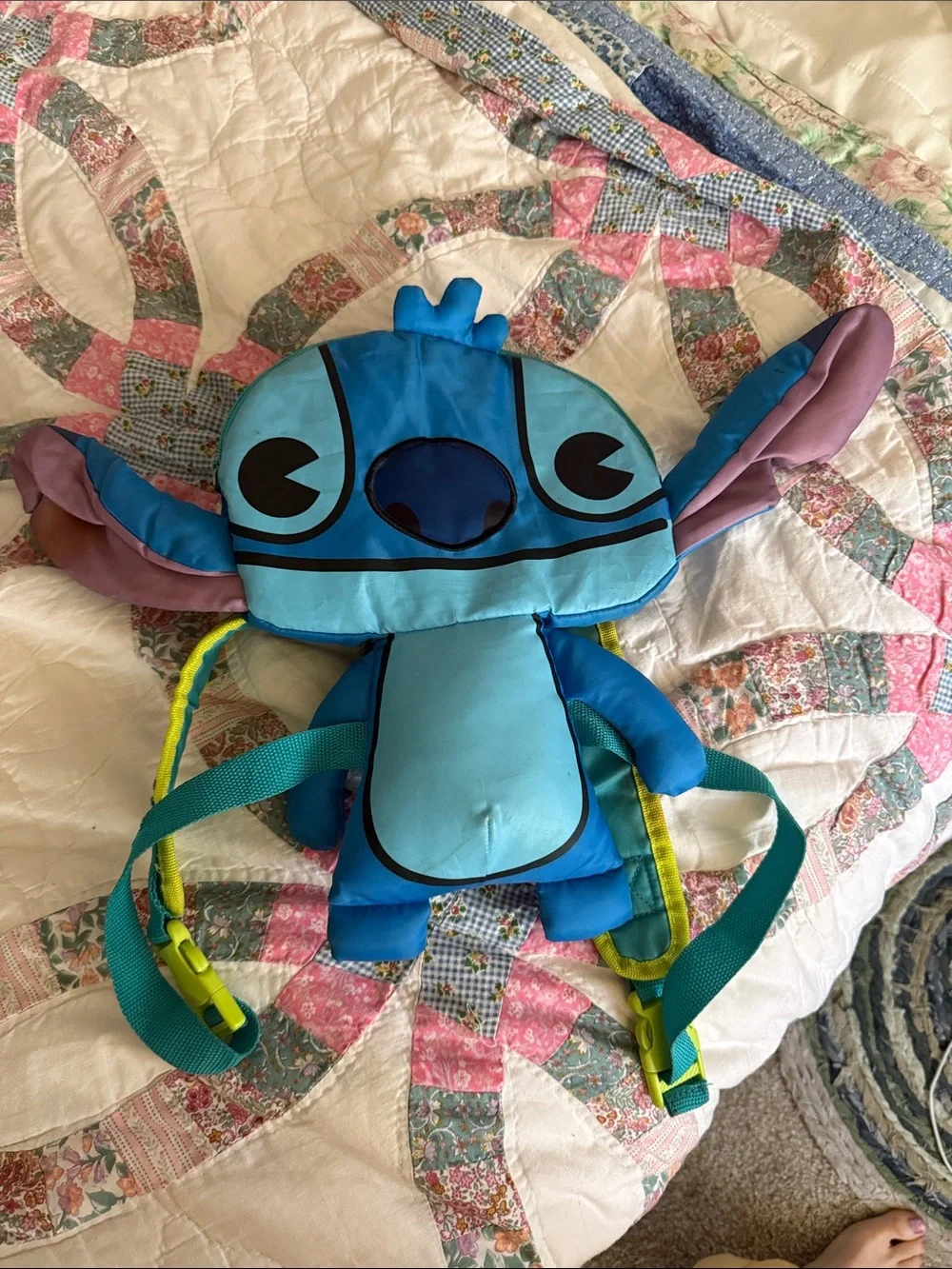 Stitch Character Plush Kids Backpack - Blue